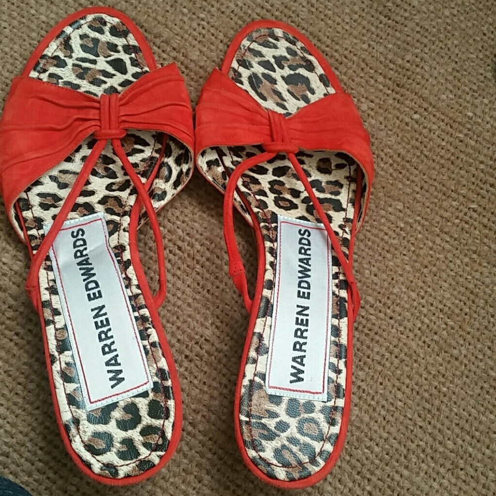 Warren Edwards  kitten heel  sandals